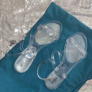Clear sandals
